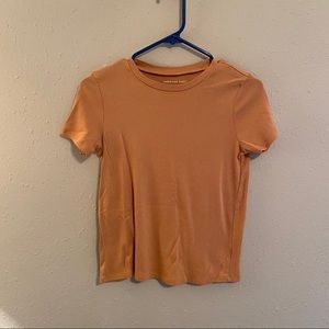 American Eagle Mustard Tee Shirt Size XS